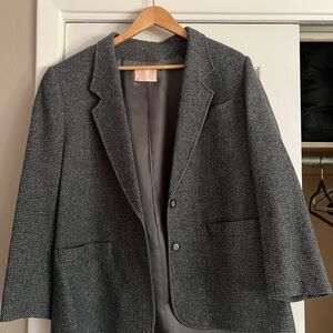 Vintage Pendleton Charcoal Wool Jacket, size 16